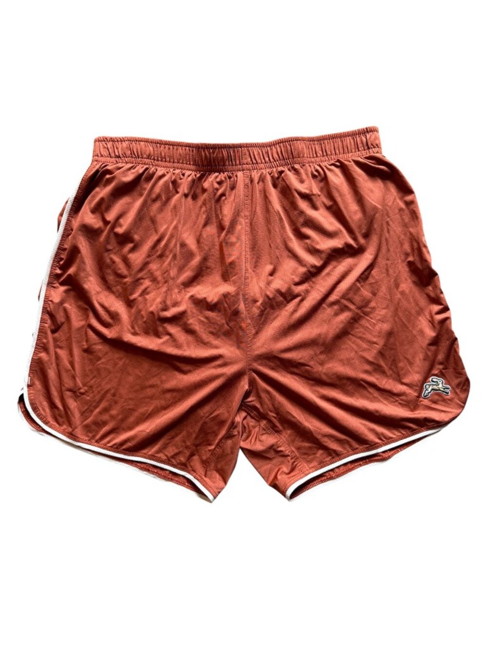 Tracksmith men's orange running shorts medium